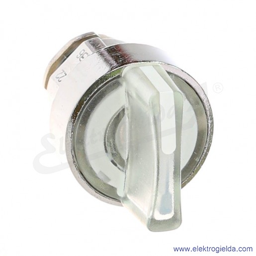 Napęd przełącznika ZB4BK1213 0-1 biały podświetlany, metalowy, pi&oacute;rkowy kr&oacute;tki, do podświetlenia za pomocą LED