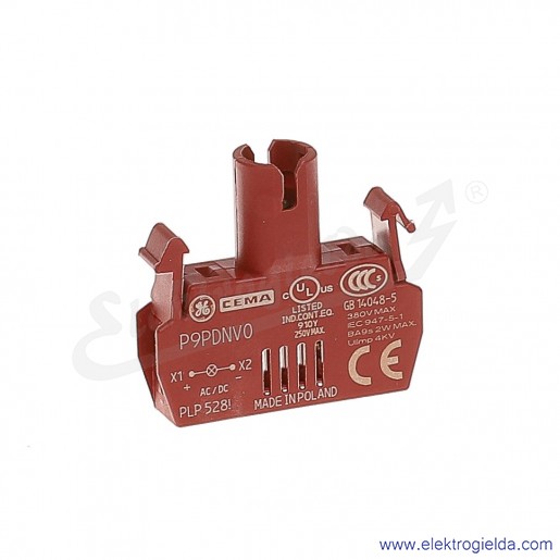 Moduł podświetlenia P9PDNV0 BA9S bez żarówki (montaż na ramce) pełne zasilanie max. 380V AC/DC