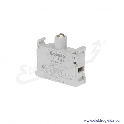 Moduł LED LPX LFB8 biały 12-30VAC/DC światło pulsujące, pod przycisk