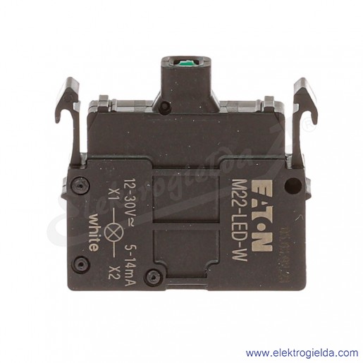 Moduł LED 216557, M22-LED-W, biały, 12-30 VAC/DC, montaż czołowy, zaciski śrubowe