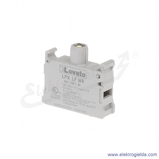 Moduł LED LPX LFM8 biały 185-265VAC światło pulsujące, pod przycisk