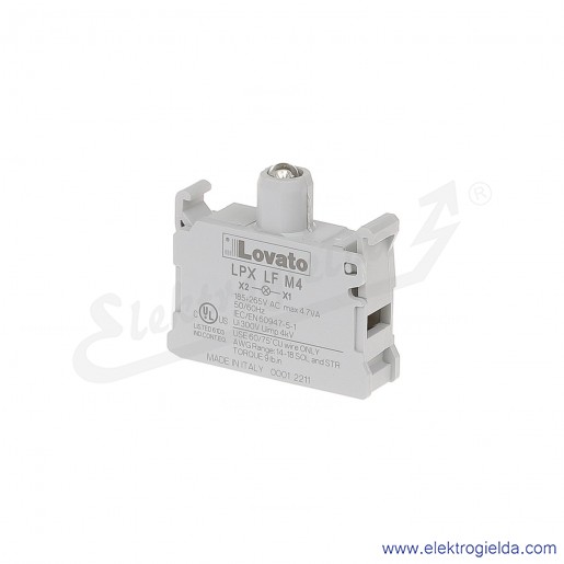 Moduł LED LPX LFM4 czerwony 185-265VAC światło pulsujące, pod przycisk