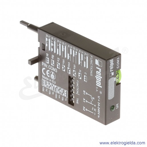 Uniwersalny moduł czasowy COM3 wielofunkcyjny do instalacji w gnieździe GZP8, GZP11