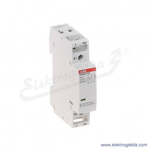 Stycznik modułowy ESB20-11N-06 20A 1NO+1NC 230V AC/DC