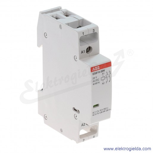 Stycznik modułowy ESB16-20N-01 16A 2NO 24V AC/DC