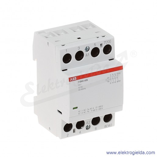 Stycznik modułowy ESB40-40N-01 40A 4NO 24V AC/DC