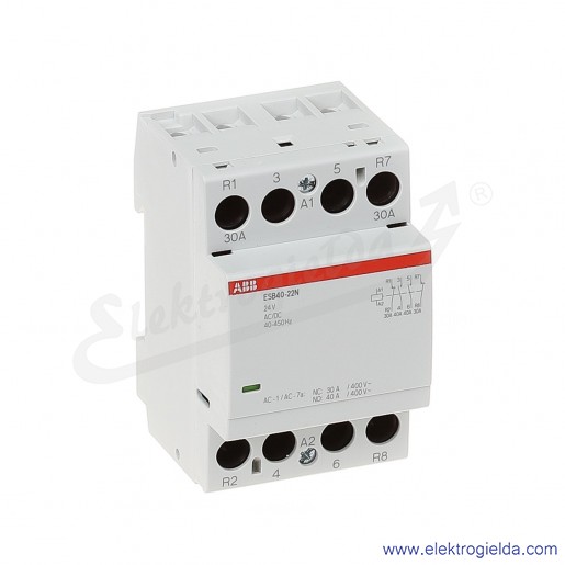 Stycznik modułowy ESB40-22N-01 40A 2NO+2NC 24V AC/DC