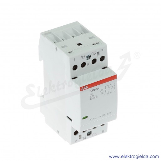 Stycznik modułowy ESB25-22N-01 25A 2NO+2NC 24V AC/DC