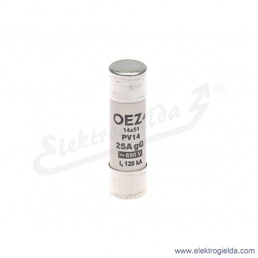 Wkładka bezpiecznikowa PV14 6A gG 500VAC 14x51