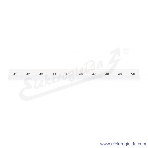Oznacznik opisowy 0814212:0041, ZB 10, LGS: 41-50, pasek