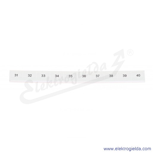 Oznacznik opisowy 0814212:0031, ZB 10, LGS:31-40, pasek