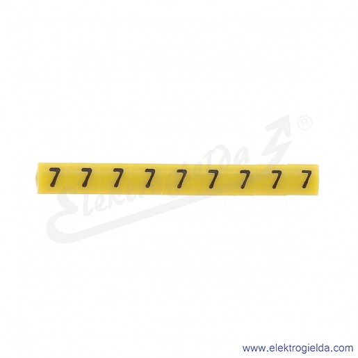 Oznacznik opisowy E04ZP-01020200800, OZ 1 *7*, żółty, 100szt
