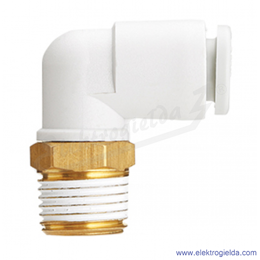 Przyłącze kątowe 360° KQ2L08-G02A, gwint zewnętrzny G1/4, Fi 8mm