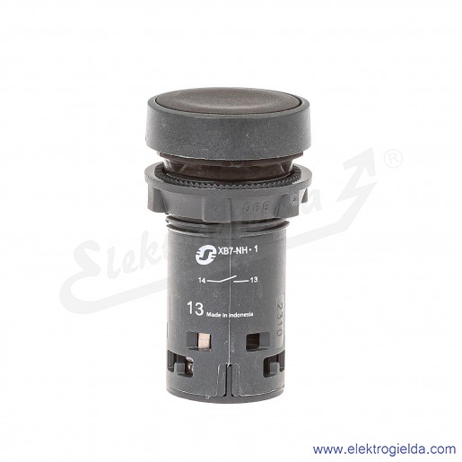 XB7NH21 Przycisk płaski czarny 1NO bistabilny bez oznaczenia bez podświetlenia