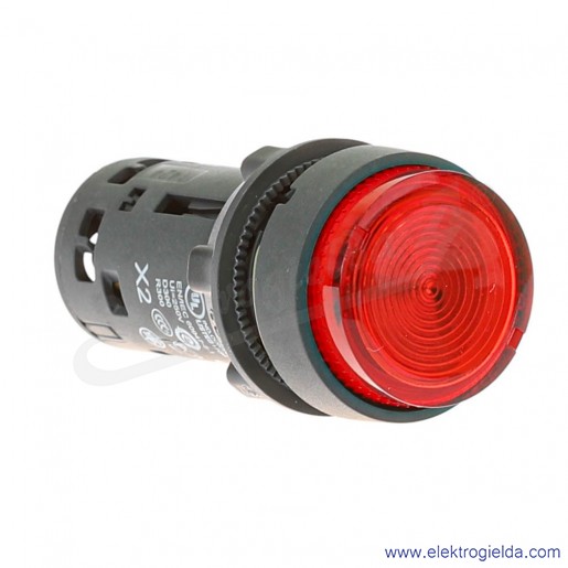 XB7NW34B2 Przycisk wystający czerwony samopowrotny bez oznaczenia LED 24V