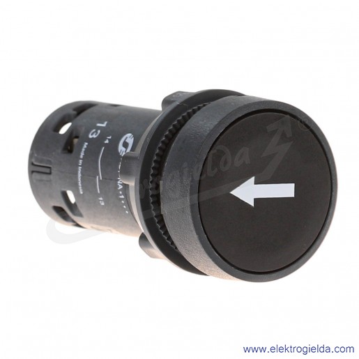 XB7NA21343 Przycisk płaski czarny samo powrotny STRZAŁKA D&Oacute;Ł bez podświetlenia