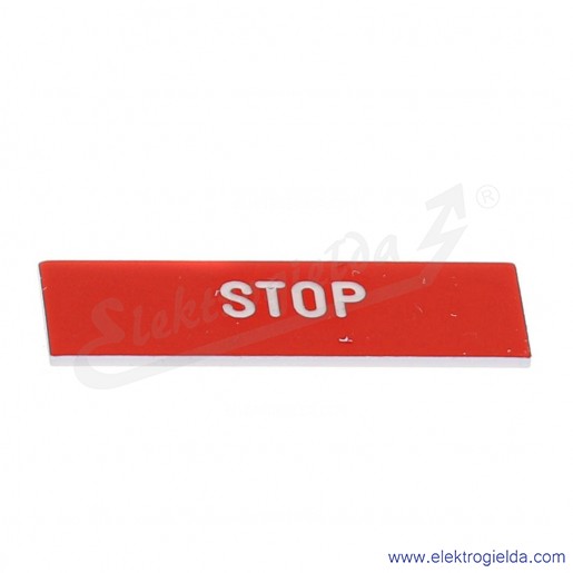Etykieta ZBY02304 8x27mm *STOP* czarne lub czerwone tło