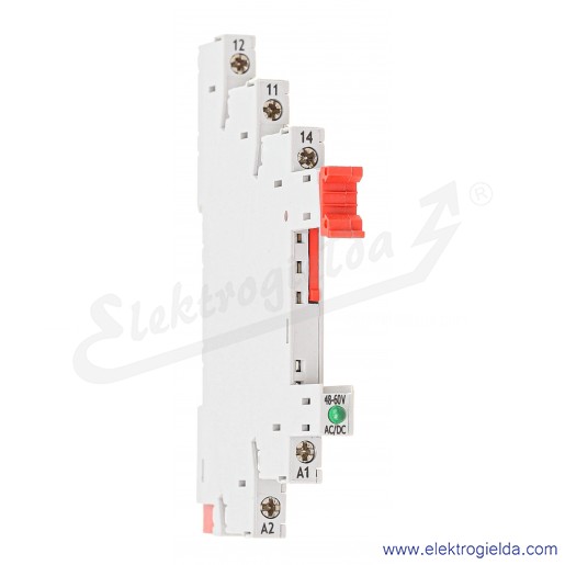 Gniazdo z zaciskami śrubowymi 2615818 6W-48-60V-U do przekaźników RM699BV i RSR30, montaż DIN