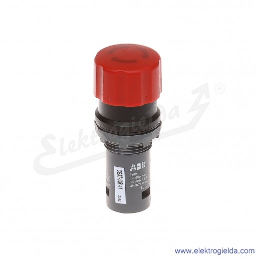 Przycisk CE3T-10R-11 grzybkowy STOP bezpieczeństwa czerwony 1NO+1NC odryglowywany przez obrót