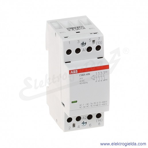 Stycznik modułowy ESB25-40N-01 25A 4NO 24V AC/DC