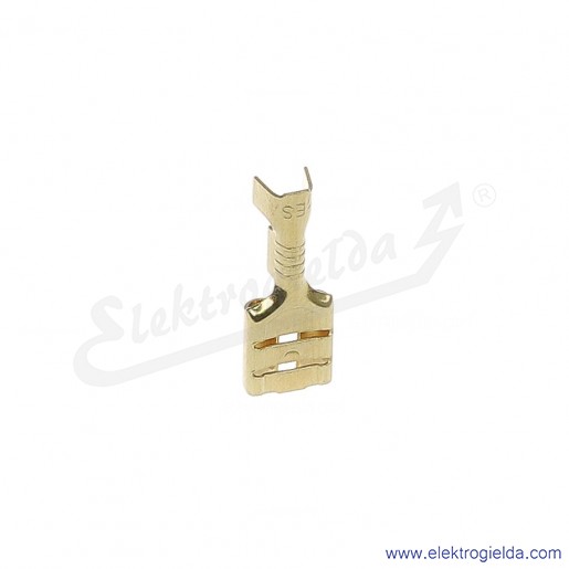 Nasuwka konektorowa E10KN-01010200601 N 4,8-1/0,8 NC /100szt/ mosiądz bez pokrycia galwanicznego cyną