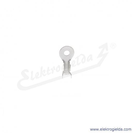 Końcówka oczkowa zaciskana tak jak końcówki konektorowe MO 1/3 z mosiądzu cynowany galwanicznie