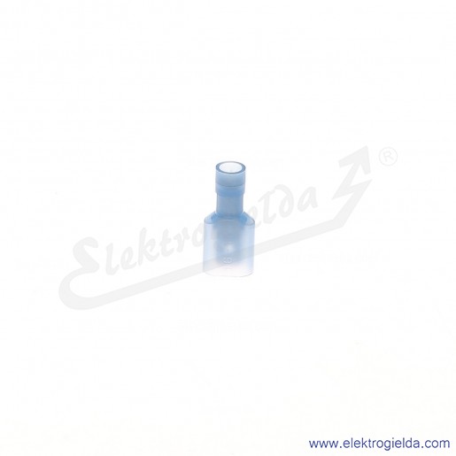 Wsuwka całkowicie izolowana WCI 6,3-1/0,8 z długą poliamidową tuleją izolacyjną