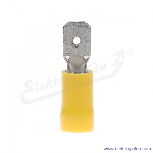 Wsuwka izolowana WI 6,3-6/0,8 PCV z tuleją izolacyjną