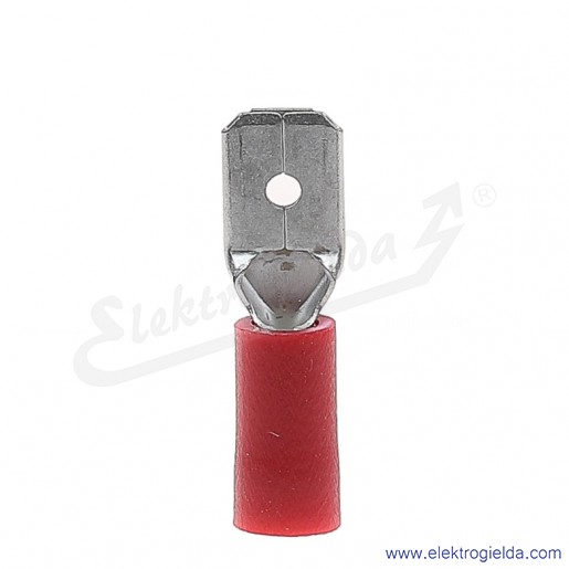 Wsuwka izolowana WI 6,3-1/0,8 PCV z tuleją izolacyjną