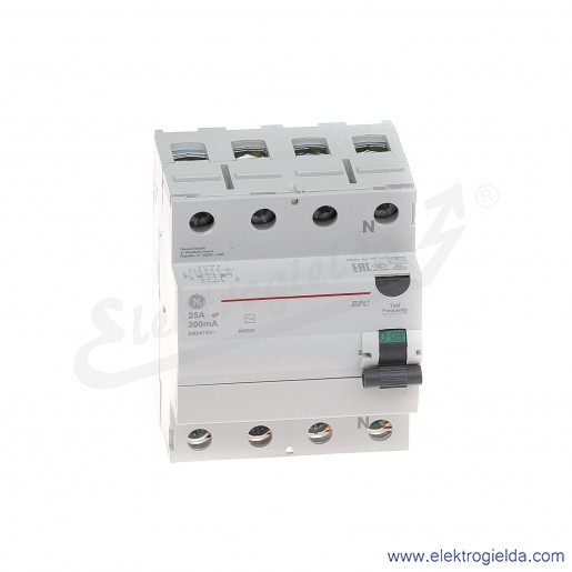 Wyłącznik różnicowoprądowy BPC425/300 4P 25A 0,3A typ AC
