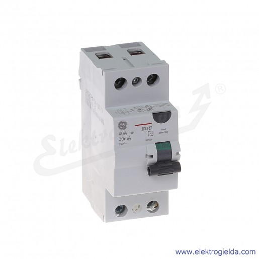 Wyłącznik różnicowoprądowy BDC240/030 2P 40A 0,03A typ AC