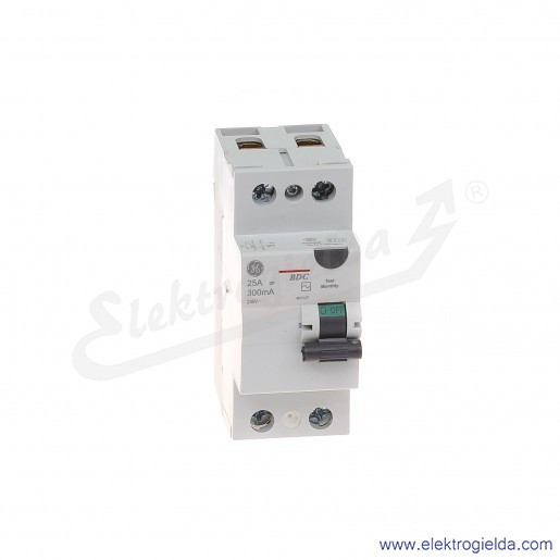 Wyłącznik różnicowoprądowy BDC225/300 2P 25A 0,3A typ AC