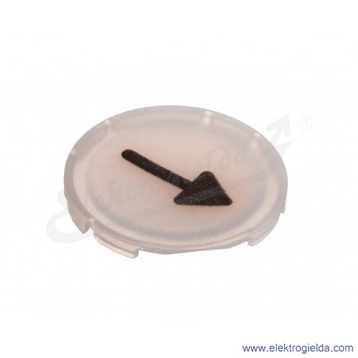 Soczewka przycisku 218305, M22-XDL-W-X7 biała, "Strzałka"