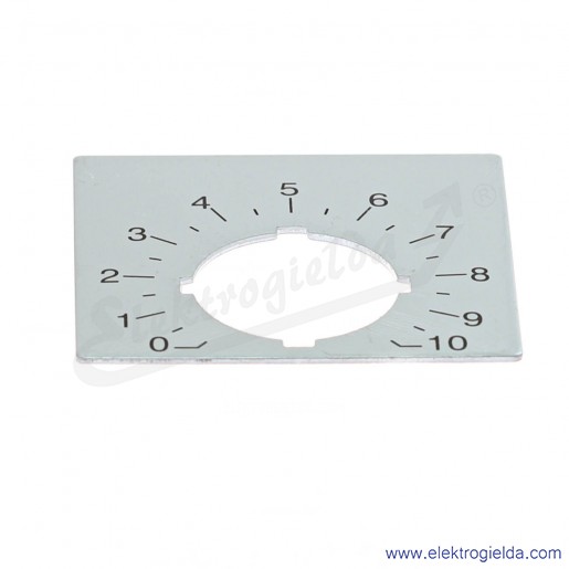 Tabliczka ze skalą 0-10, 48.5x44.5mm, SK615562-88, do potencjometru