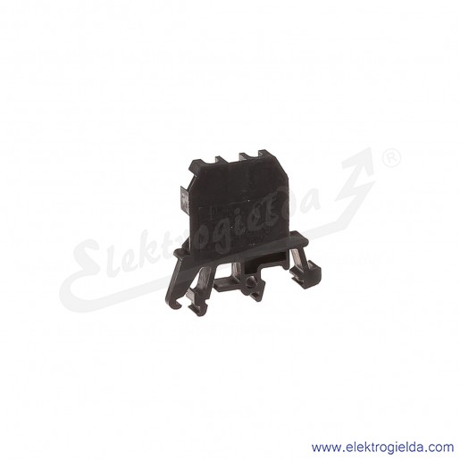 ZUG G 4  Złączka czarna jednotorowa gwintowa