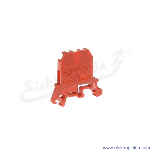 ZUG G 2,5  Złączka czerwona jednotorowa gwintowa