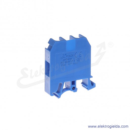 ZUG G 16  Złączka niebieska jednotorowa gwintowa