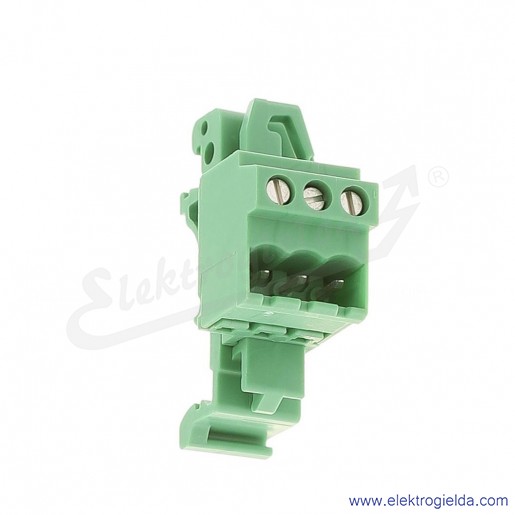 Wtyk szyny nośnej 1788127, UMSTBVK 2,5/3-G-5,08, 2.5mm2, 12A, 3P, zaciski śrubowe