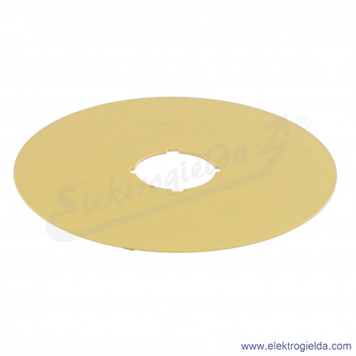Tabliczka opisowa 216464, M22-XAK, żółta okrągła, bez nadruku fi 90mm