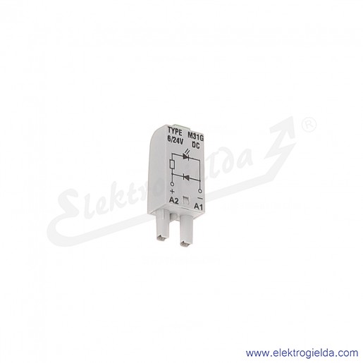 Moduł sygnalizacyjny LD M31G 6/24VDC A1-A2+ Dioda LED + D zielony