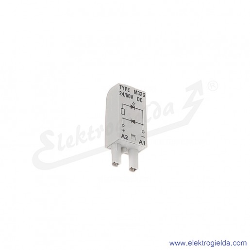 Moduł sygnalizacyjny LD M32G 24/60VDC A1-A2+ Dioda LED + D zielony