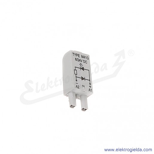 Moduł sygnalizacyjny LD M41G 6/24VDC A1+A2- Dioda LED + D zielony