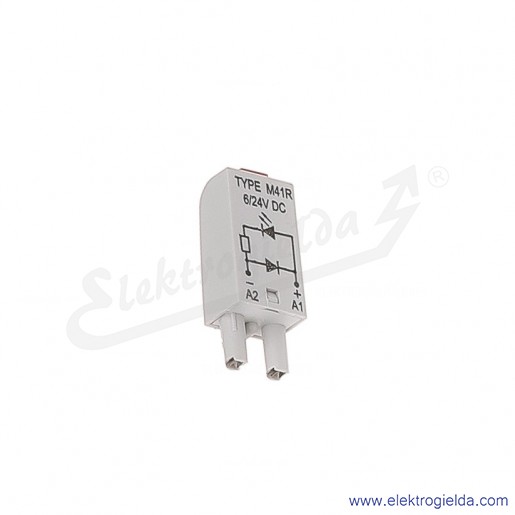 Moduł sygnalizacyjny LD M41R 6/24VDC A1+A2- Dioda LED + D czerwony