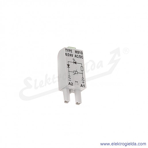 Moduł sygnalizacyjny LV M91G 6/24V AC/DC Dioda LED + warystor zielony