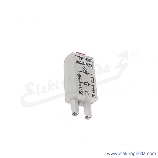 Moduł sygnalizacyjny LV M93R 110/240VAC/DC Dioda LED + warystor czerwony