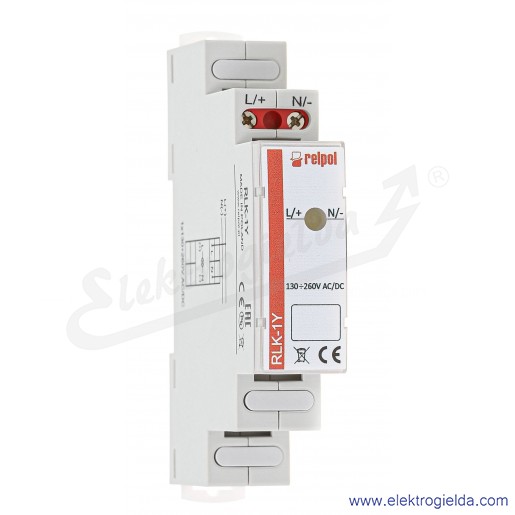 Lampka kontrolna jednofazowa 863025 RLK-1Y 130...260VAC/DC LED żółty