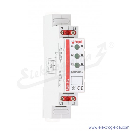Lampka kontrolna trójfazowa 863030 RLK-3G LED 3 x zielony 230..400VAC