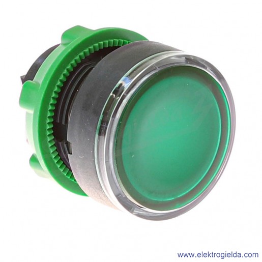 Napęd przycisku ZB5AW333 zielony podświetlany, do podświetlenia za pomocą LED, 22mm