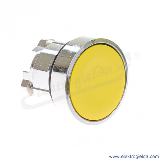 Napęd przycisku ZB4BA5 żółty metalowy, kryty, samopowrotny, fi 22mm, IP66