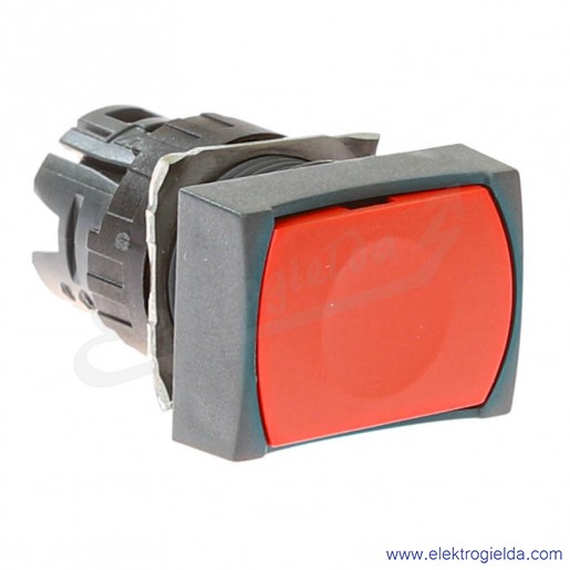 Napęd przycisku ZB6DA4 czerwony prostokątny, kryty, samopowrotny, fi 16mm, IP65